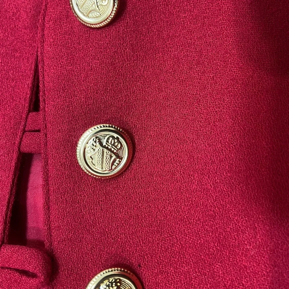 Vintage Beechers Brook Red Blazer and Skirt Set - Picture 6 of 6